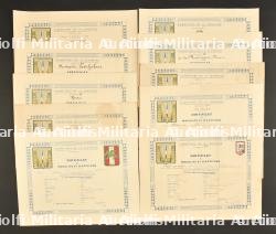 Ensemble de certificats de moralités.