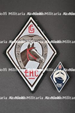 Ensemble d'insignes de l'Etablissement Hippiques des Chantiers.