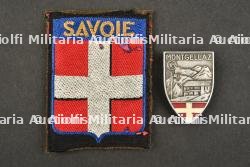Ensemble d'insignes du Groupement Savoie.