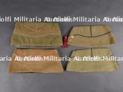 Lot de 4 bonnets de police Belges. Set of four Belgian side caps — photo 1