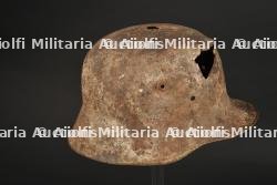 Casque WWI impacté. — photo 3