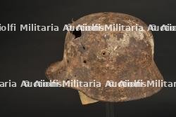 Casque WWI impacté. — photo 5