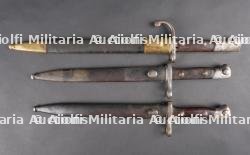 Lot de 3 baïonnettes Amérique du Sud. Lot of 3 South American bayonets — photo 2