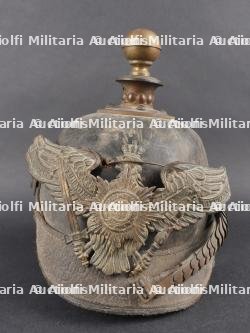 Casque à boule d'artilleur M1871. Artillery spike helmet M1871