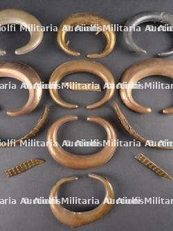 Jugulaire à écailles et pièces d'épaulettes allemandes impériales. Imperial German scaled chinstrap and epaulette pieces — photo 3