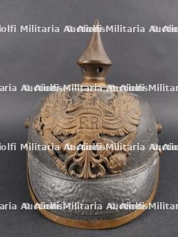 Casque à pointe avec plaque du JR88 de Nassau. Pickelhaube with JR88 Nassau plate — photo 1
