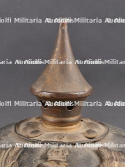 Casque à pointe avec plaque du JR88 de Nassau. Pickelhaube with JR88 Nassau plate — photo 4