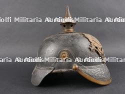 Casque à pointe avec plaque du JR88 de Nassau. Pickelhaube with JR88 Nassau plate — miniature 9