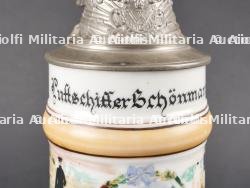 Chope de Reserviste Luftschiffer Bataillon. Reservist beer stein from Luftschiffer Battalion — miniature 5