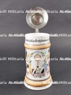 Chope de Reserviste Luftschiffer Bataillon. Reservist beer stein from Luftschiffer Battalion — photo 11