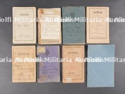 Lot de 7 livrets militaires de Hanovre et Hanséatiques. Set of seven military booklets from Hanover and Hanseatic regions — photo 1