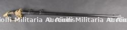 Sabre de luxe d'officier d'infanterie allemand lame damas cadeau à l'officier noble von Borries. Luxury German infantry officer’s sabre with Damascus blade gifted to noble officer von Borries — photo 1