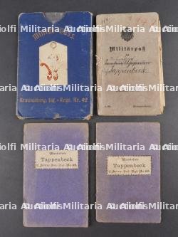 Ensemble de documents de soldats du JR92 de Brunswick. Set of soldier documents from JR92 Brunswick