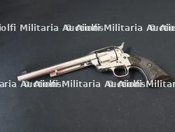 First generation Factory Nickel Plated Colt Single Action Army Revolver with Factory Letter.