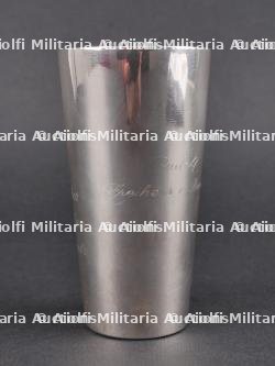Silber Pauke du Freiherr Rudolf von Recum, hussard de Brunswick. Silver kettle drum of Freiherr Rudolf von Recum hussar of Brunswick — photo 3
