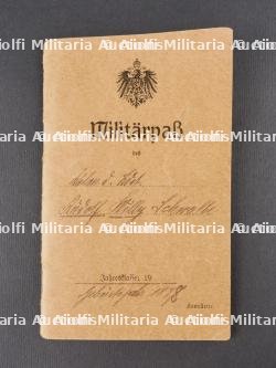 Militärpass d'un Uhlan du UR21 Saxon et Train Abteilung Nr 9. Military pass of a Uhlan from UR21 Saxon and Train Detachment No 9 — photo 2