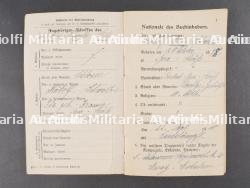 Militärpass d'un Uhlan du UR21 Saxon et Train Abteilung Nr 9. Military pass of a Uhlan from UR21 Saxon and Train Detachment No 9 — photo 4