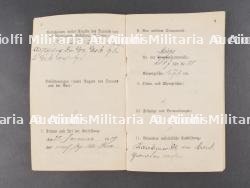 Militärpass d'un Uhlan du UR21 Saxon et Train Abteilung Nr 9. Military pass of a Uhlan from UR21 Saxon and Train Detachment No 9 — miniature 5