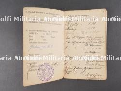 Militärpass d'un Uhlan du UR21 Saxon et Train Abteilung Nr 9. Military pass of a Uhlan from UR21 Saxon and Train Detachment No 9 — photo 11