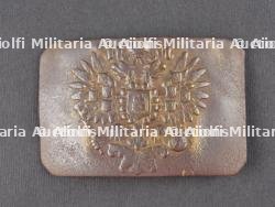 Lot de cuivreries allemandes et russe, couverts pliants et médaille. Lot of German and Russian brass items including folding cutlery and a medal — photo 3