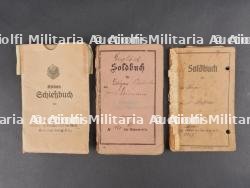 Lot de 3 documents de Jäger. Set of three Jäger documents