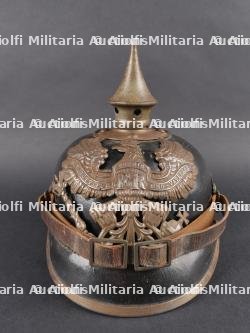 Casque à pointe M1915 Prussien marquages saxons 106R et 133R. Prussian M1915 pickelhaube with Saxon markings 106R and 133R — photo 1