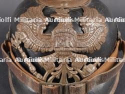 Casque à pointe M1915 Prussien marquages saxons 106R et 133R. Prussian M1915 pickelhaube with Saxon markings 106R and 133R — photo 2
