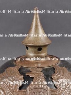 Casque à pointe M1915 Prussien marquages saxons 106R et 133R. Prussian M1915 pickelhaube with Saxon markings 106R and 133R — photo 3