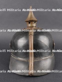 Casque à pointe M1915 Prussien marquages saxons 106R et 133R. Prussian M1915 pickelhaube with Saxon markings 106R and 133R — photo 6