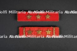 Lot de barrettes de grades des Chantiers