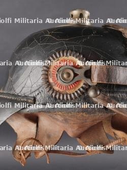 Casque à pointe M1915 Prussien marquages saxons 106R et 133R. Prussian M1915 pickelhaube with Saxon markings 106R and 133R — photo 20