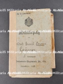 Lot de 5 Militärpass et documents saxons. Set of five Militärpass and Saxon documents — miniature 2