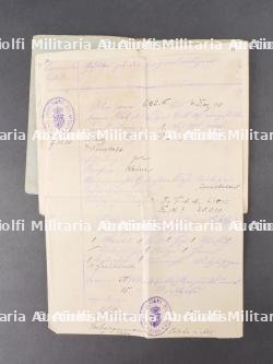 Lot de 5 Militärpass et documents saxons. Set of five Militärpass and Saxon documents — miniature 11