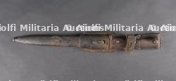 Baïonnette allemande 84-98 avec fourreau et porte fourreau. German 84-98 bayonet with scabbard and frog