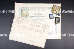 Ensemble d'insignes et de diplômes du Groupement 27