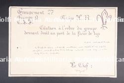 Ensemble d'insignes et de diplômes du Groupement 27 — miniature 13
