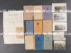 Lot de 9 Militärpass et livrets d'infanterie. Set of nine Militärpass and infantry booklets