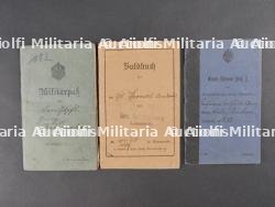Lot de 9 Militärpass et livrets d'infanterie. Set of nine Militärpass and infantry booklets — photo 6