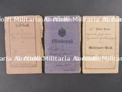 Lot de 9 Militärpass et livrets d'infanterie. Set of nine Militärpass and infantry booklets — miniature 8