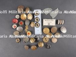 Plaques d'identités, cocardes et boutons Allemagne ww1. WWI German identity tags cockades and buttons