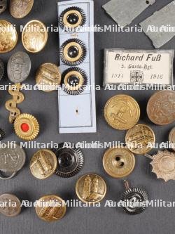 Plaques d'identités, cocardes et boutons Allemagne ww1. WWI German identity tags cockades and buttons — photo 3