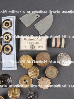 Plaques d'identités, cocardes et boutons Allemagne ww1. WWI German identity tags cockades and buttons — photo 4