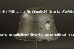 Casque reconditionne WWI. WWI reconditioned helmet.