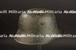 Casque reconditionne WWI. WWI reconditioned helmet. — miniature 7