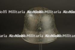 Casque reconditionne WWI. WWI reconditioned helmet. — miniature 8