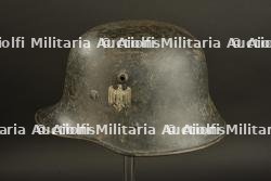 Casque reconditionne WWI. WWI reconditioned helmet. — miniature 10