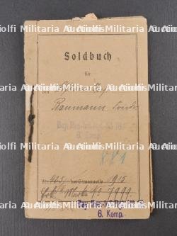 Lot Soldbuch bavarois dont un du Bayerisches RIR 16 List. Set of Bavarian Soldbuch including one from Bayerisches RIR 16 List — miniature 13