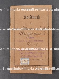 Lot de 5 documents de soldats du Württemberg. Set of five Württemberg soldier documents — photo 3