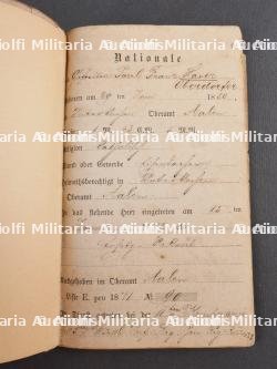 Lot de 5 documents de soldats du Württemberg. Set of five Württemberg soldier documents — miniature 12