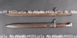 Deux baïonnettes allemandes 98-05 à dents de scie meulées. Two German 98-05 bayonets with ground-down sawbacks — miniature 2